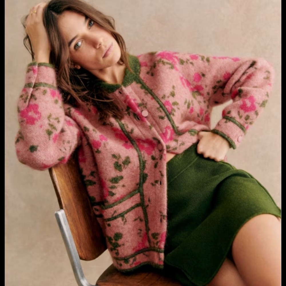 ISO Sézane Noah Jacket Garden Flowers